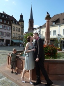 Kuss am Brunnen in Emmendingen